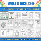 Preschool Curriculum, Full Year Worksheets For Ages 3-5