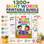 1300+ Sight Words Printable Bundle | Preschool Kindergarten Reading Worksheets (Digital Download)