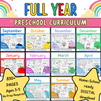 Preschool Curriculum, Full Year Worksheets For Ages 3-5