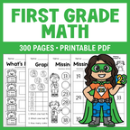 First Grade Math Worksheets, Printable Teacher And Homeschool Resource