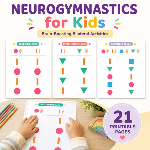 Neurogymnastics for Kids | Bilateral Brain Development | Brain boosting Games | Printable Activities | Dual-hand Brain Exercises | Busy Book