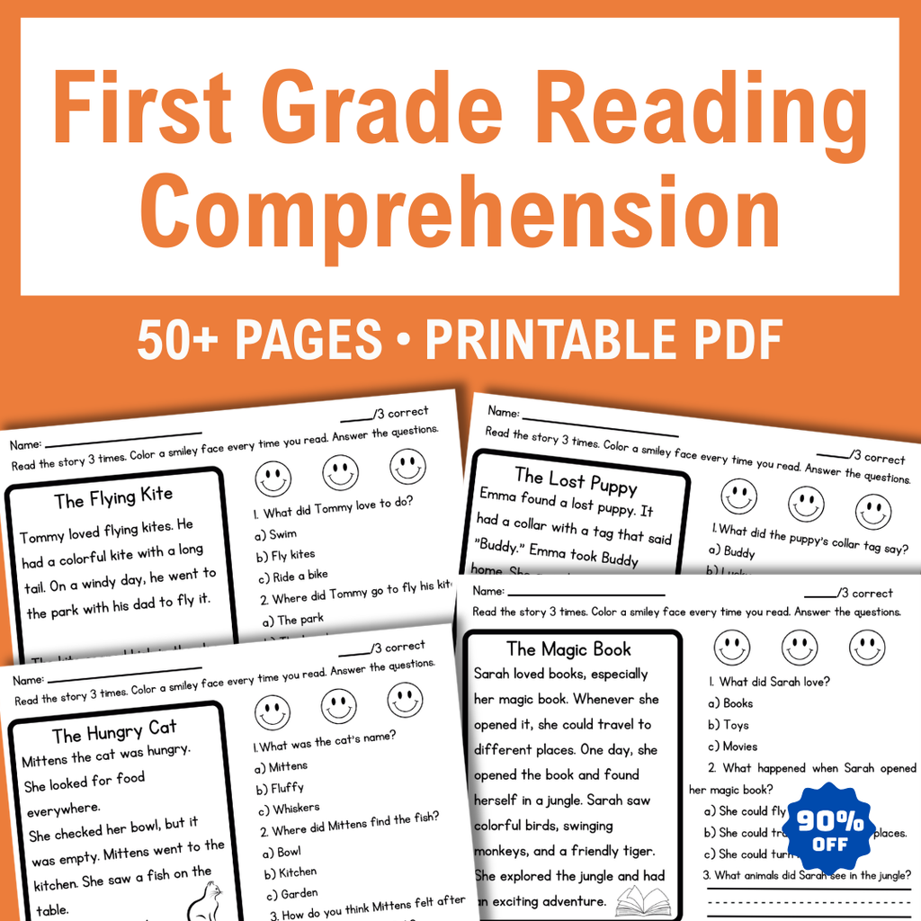 First Grade Reading Worksheets, Decodable Stories With Questions