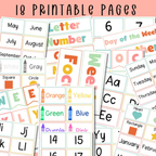 Preschool Focus Wall, Weekly Learning Board For Classrooms