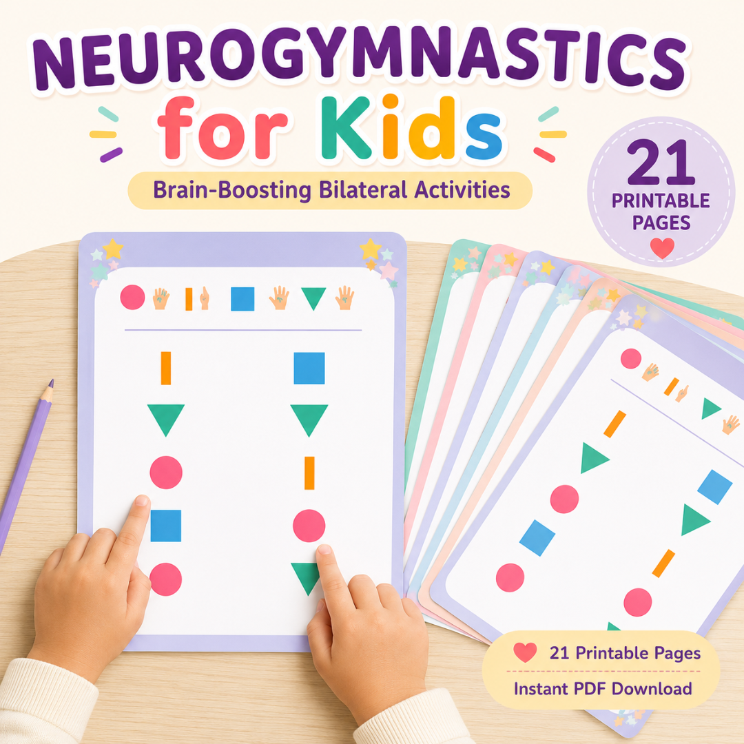 Neurogymnastics for Kids | Bilateral Brain Development | Brain boosting Games | Printable Activities | Dual-hand Brain Exercises | Busy Book