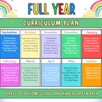 Preschool Curriculum, Full Year Worksheets For Ages 3-5