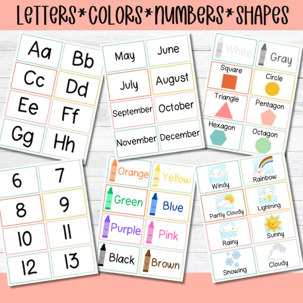 Preschool Focus Wall, Weekly Learning Board For Classrooms