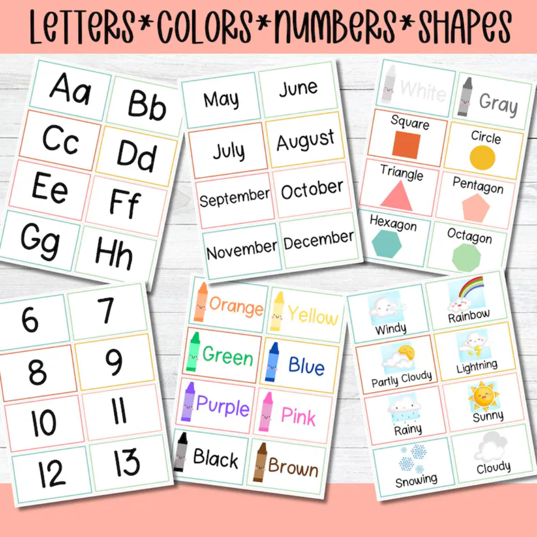 Preschool Focus Wall, Weekly Learning Board For Classrooms