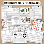 Pre-K+Kindergarten Learning Bundle, 600+ Activity Worksheets