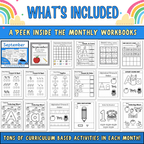 Preschool Curriculum, Full Year Worksheets For Ages 3-5