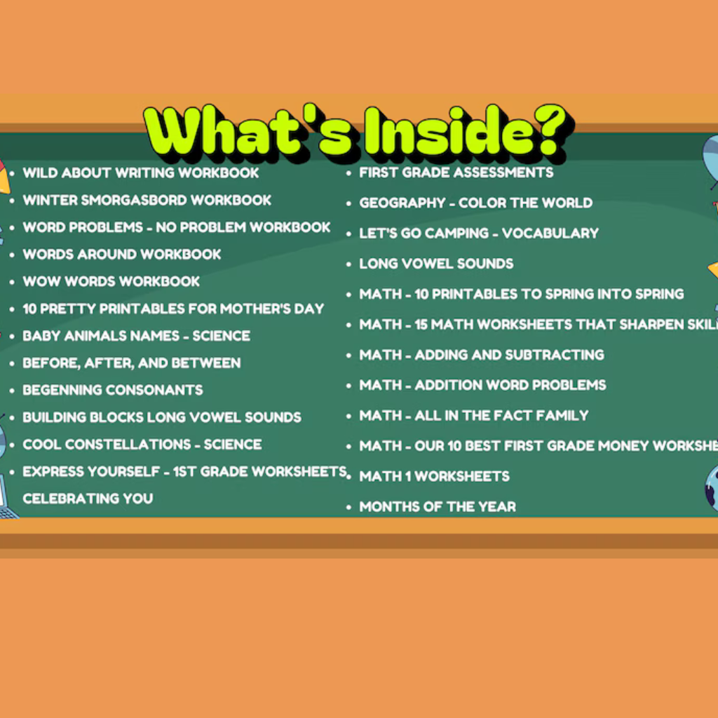 First Grade Mega Bundle, 3000+ Daily Learning Pages