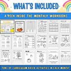 Preschool Curriculum, Full Year Worksheets For Ages 3-5