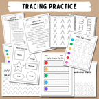 Pre-K+Kindergarten Learning Bundle, 600+ Activity Worksheets