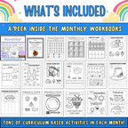 Preschool Curriculum, Full Year Worksheets For Ages 3-5