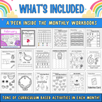 Preschool Curriculum, Full Year Worksheets For Ages 3-5