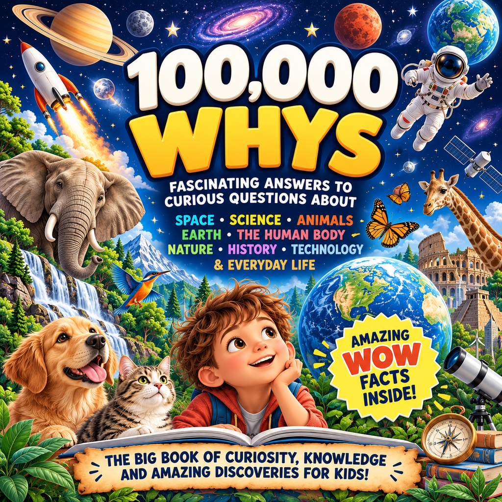 Kids Why Questions Book, Science Facts and STEM Learning Ages 6-12