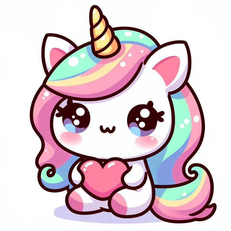 Happy Birthday Unicorn Sticker Decal