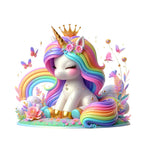 Happy Birthday Unicorn Sticker Decal