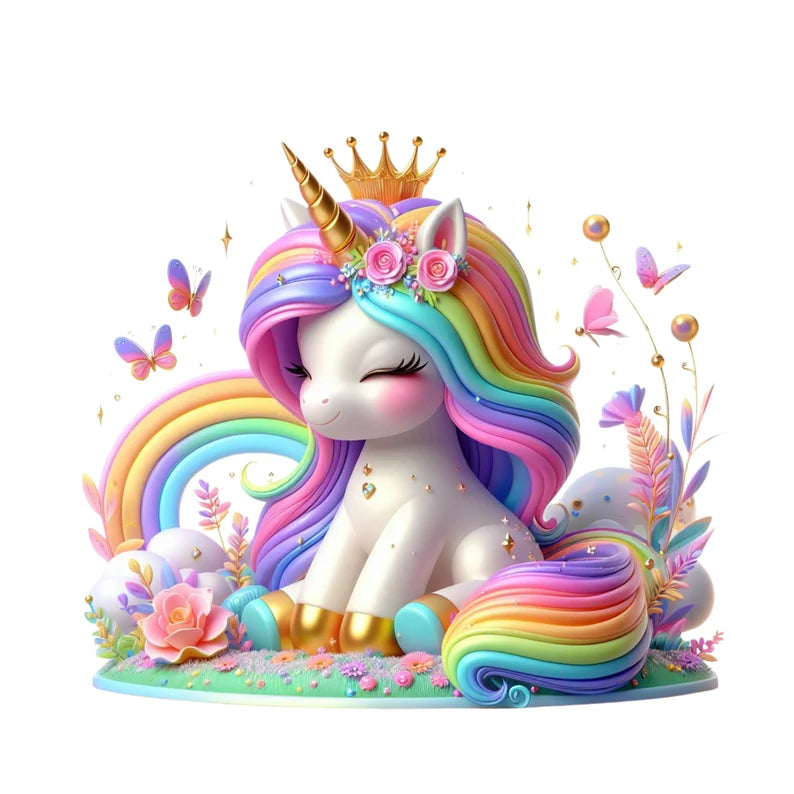 Happy Birthday Unicorn Sticker Decal