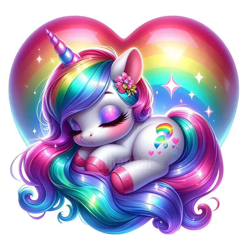 Happy Birthday Unicorn Sticker Decal